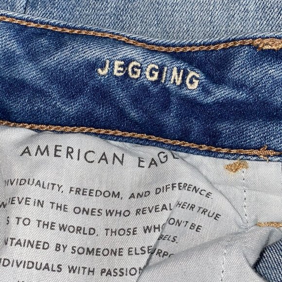 American Eagle Super Stretch Jegging Jeans Raw Hem - Picture 8 of 10